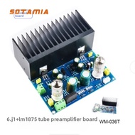 SOTAMIA 30W*2 Audiophile 6J1 Tube LM1875 Power Amplifier HIFI Audio Vacuum Tube Tube Machine Stone A