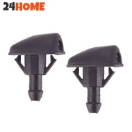 24HOME 2Pcs Car Auto Window Windshield Washer Plastic Spray Wiper Sprinkler Nozzle D8O1