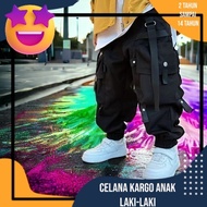 News Imported Children's Cargo Pants Yah Bunda Long Children's Cargo Pants Age 2-14 Years Girls' Car