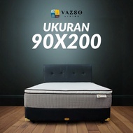 Orthopedic Springbed Cover 90x200 by Vazso Living, Mattress Topper