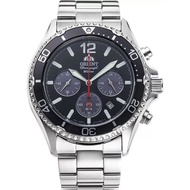 [Powermatic] Orient Chronograph Stainless Steel Black Dial Solar Diver's RA-TX0202B10B RA-TX0202B 200M Men's Watch