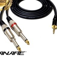 SHOP JACK MINI STEREO 3,5MM TO 2 JACK AKAI MONO 6,5MM SHOP