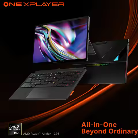 New OneXPlayer Super X AMD Ryzen AI MAX+ 395 2.8K 14 Inch Radeon 8060S Graphics Laptop Windows Hello