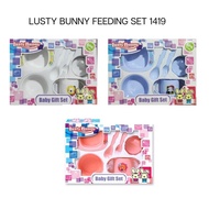 BabyYank - LUSTY BUNNY Baby Feeding Set 6IN1 - Baby Feeding Utensils Set LB1419 - LB1424