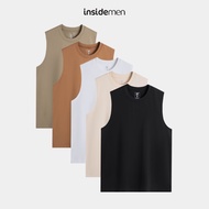 INSIDEMEN Men's Loose Cotton Tanktop ITL013AZ