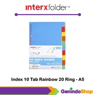 Binder Paper Divider A5 Index Divider 10 Tab Interxfolder