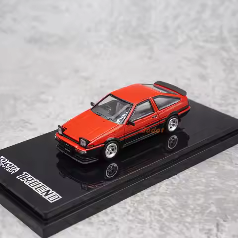 Hj 1:64 Alloy Model Car Toyota Ae86 Trueno Apex 86 Open Hood Display Collectible Simulation