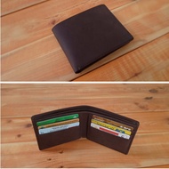 dompet pria pendek kulit asli vintage crazy horse dompet fosil