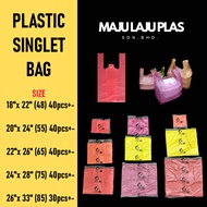 ⭐READY STOCK⭐ SINGLET PLASTIC BAG T-SHIRT BAG 18X22  , 20X24 , 22x26 , 24x28 ,  26x33
