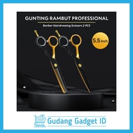 Stainless Steel Hairdressing Scissors 2 PCS 5.5 Inch - 440C - X18SWAKY