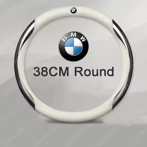 Car Logo Steering Wheel Cover For BMW 1 3 5 Series G20 F30 E60 E46 E90 F10 G30 E36 E30 X1 F20 X3 G01