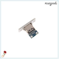 ROSEGOODS USB Jack, Type-C 2P Female Connector Jack, Charging Data Port High-quality 2Pin Waterproof