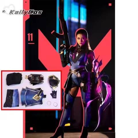 CosplayGame Valorant cos Reyna Cosplay Costume Anime Game Valorant Women Jumpsuit Halloween Party Cl