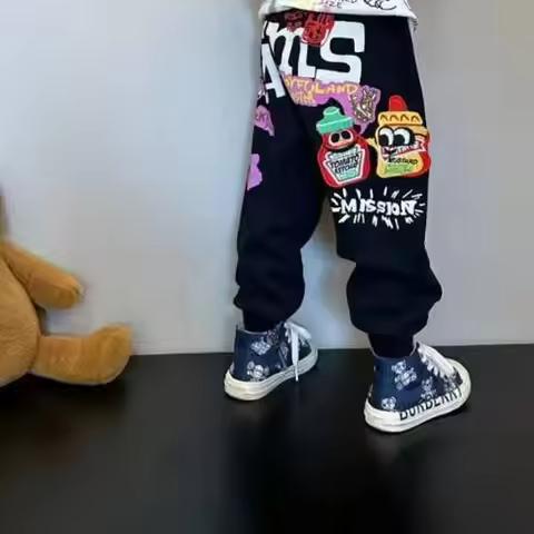 2024 New High Quality Girls Boys Jam Harem Pants Spring Autumn Jam Babys Pants Kids Clothes for 2-7 