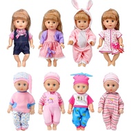8-Sets Alive Baby-Doll-Clothes for 12 inch Baby Dolls 10-11-12 inch Handmade Clothing Lovely Hat Dre