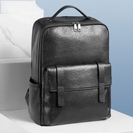 2025 Genuine Cowhide Backpack Vegetable Tanned Cowhide Men's Backpack Fashion Large-Capacity Compute