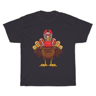 Cool Thanksgiving Football Gobble Player Turkey Day T-Shirt New