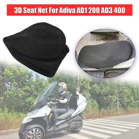 For Adiva AD3 400 AD1 200 Rear Seat Cowl Cover 3D Mesh Net Waterproof Sunproof Protector Motorcycle 