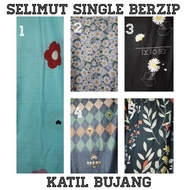 SARUNG TILAM SINGLE ZIP SINGLE BED SHEET CADAR KATIL BUJANG SINGLE BED SHEET CADAR KATIL BERSIP CADA