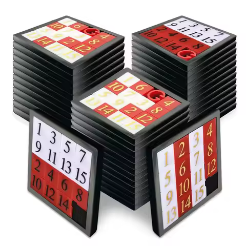 Number Sliding Puzzle Game Huarong Road Brain Teaser IQ Test Montessori Educational Toys Classroom P