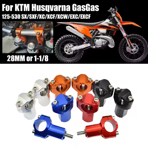 Motorcycle 55mm Handlebar Riser Bar Clamp Mount For KTM EXC EXCF TE FE For GasGas EX EC MC For BETA 