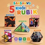 Combo of 4 Transforming 3D Rubik's Cubes, Variant Rubik's Cube, Magic Cube - 3D Rubik's Cube to chan