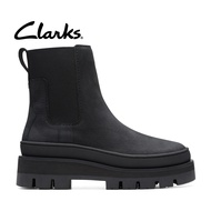 Clarks Womens Orianna2 Top Chelsea Boots - Black Nubuck