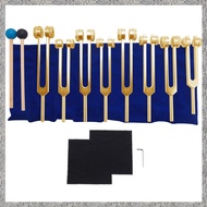 C0Tuning Fork, 7 Chakras+1 Soul Purpose Weighted Tuning Forks,Aluminum Alloy Instrument 126.22-141.2