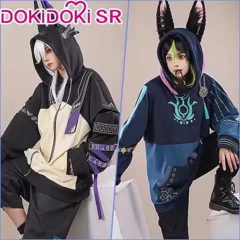 IN STOCK【Genuine】Cyno Tighnari Cosplay Game Genshin Impact Costume DokiDoki-SR Doujin Hoodie Casual