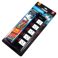 ปลั๊กไฟ รางปลั๊กไฟ ปลั๊กพ่วง มาตรฐาน มอก. ยี่ห้อ Toshino 5 ช่อง 5 สวิตซ์หลัก สาย 3/5/10 เมตร รุ่น TI