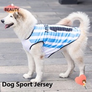 BEAUTY Dog Vest, 4XL/5XL/6XL Breathable Dog Sport Jersey, Spring Medium Large Stripe Pet Clothes Apparel