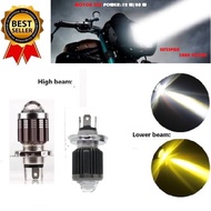 SYM VF3i-VF 125 / Motorcycle Headlight Hallogen Dual Bulb With Blue Parklight Hi/Low H4