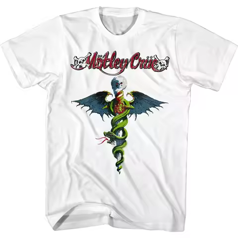 Motley Crue Dr Feel Good Album Men's TShirt Rock Band Heavy Metal Concert Tour High-end Luxury Is fo