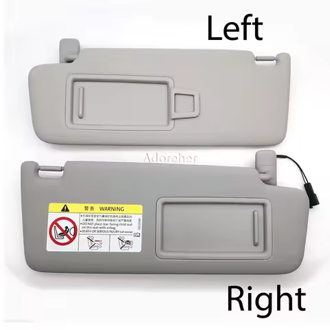 2Pcs Grey For VW Golf 7 7.5 Passat B8 CC Jetta MK7 A7 Interior Sun Visor Make Up Mirror 5G0857551 5G