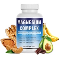 Magnesium Compound Elements-Elements Magnesium 8 (1000mg) -Chelated Glycinate, Citrate, Malic Acid a