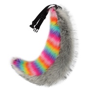 Colorful Furry Cosplay Tail Large