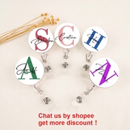 Badge Reel Custom Name Nurse Retractable Badge Holder Nurse ID Clip Badge Staff Gift Badge Reel Pers