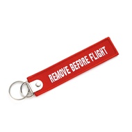 Emirates Aviation Woven Keychain Remove before Flight กระเป๋าสตางค์ผ้าฝ้ายทอของขวัญสร้างสรรค์สำหรับว