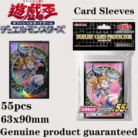 Hot Yu-Gi-Oh! Dark Magician Girl Card Sleeves 55PCS Set 63x90mm Premium Quality Protective Covers Of