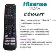 Devant Hisense Smart TV Remote EN2BC27 EN2BC27D 50K303 55K303V2 43A5605 39A5605 32A5605 32E5600 43E5