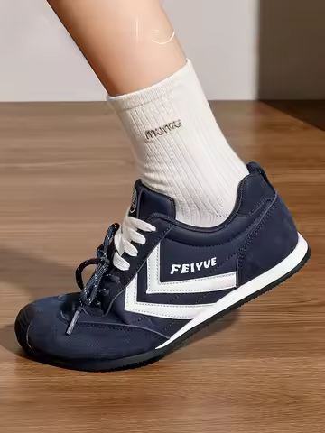 Feiyue Women's Casual Shoes Breathable Sporty Retro Style Comfortable Low Cut Flat Bottom Rubber Sol