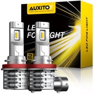 AUXITO 2Pcs H11 H8 Mentol Lampu Kabus LED Canbus H10 HB4 9006 HB3 9005 H16JP Mentol LED Lampu Jalan 