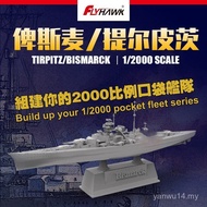 Hot-selling Dandong Online Shopping FH9002 1/2000 German Navy Tirpitz Plastic Assembly Model