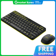 Logitech | คีย์บอร์ดและเมาส์ ไร้สาย MK240 NANO สีดำ