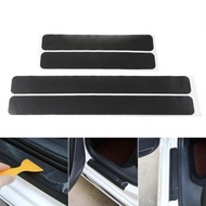 Universal Car Door Threshold Carbon Fiber Sticker Door Anti-Kick Security Sticker Bumper Car Sticker