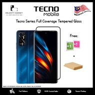 Tecno Camon18P/Spark7T/Spracl8C/Spark8P/Pova2/PovaNeo Full Coverage Tempered Glass