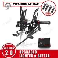 Arashi V2.0 CNC Adjustable Rearset For KAWASAKI NINJA ZX-10R / ZX1000 2004 - 2005 Motorcycle Footres