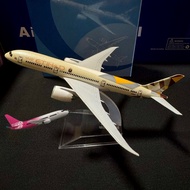 Etihad Airways B777-200 B787 Aircraft Model 16cm Die-cast Metal Airplane