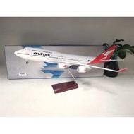 FZScale Model Airplane Qantas Airlines Airplane 47CM 747 Plane Model Diecast Airplane Model for Adul