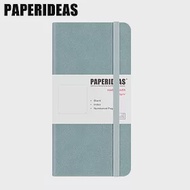 PAPERIDEAS 48K頁碼硬面绑帶筆記本 方格-霧藍